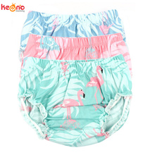 Baby Girl Bloomers Flamingos Pattern Toddler Cotton Shorts Newborn Summer Floral Diaper Cover Children Sun Clothing 2024 - buy cheap