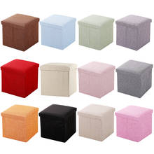 Fabric Folding Cabinet Storage Box Toys Organizer Clothes Storage Bin for Underwear Bra Socks Bench Footstool Can Sit 30*30*30cm 2024 - buy cheap