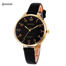 Luxury brand 2019 Women Quartz Watch Casual Checkers Faux Leather Quartz Analog montre sport femme relogios de pulso Wristwatch 2024 - buy cheap