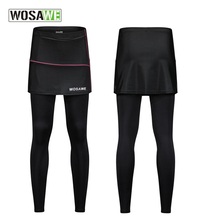 WOSAWE-pantalones cortos de ciclismo para mujer, falda ligera con Logo reflectante, transpirables, a prueba de golpes, 3D con almohadilla de Gel, Verano 2024 - compra barato