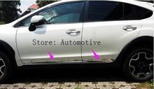 For Subaru  XV Hatchback 2015 2014 2013 2012 Chrome Car Body Lower sill mouldings cover trim 4pcs 2024 - buy cheap