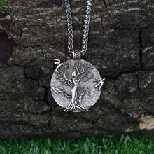 SanLan 1pcs wicca pagan Wings to fly Roots to Grow Mother and daughter tree of life necklace gift for mom 2024 - buy cheap