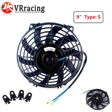 VR - 9 Inch Universal 12V 80W Slim Reversible Electric Radiator AUTO FAN Push Pull With mounting kit Type S 9" VR-FAN9 2024 - buy cheap