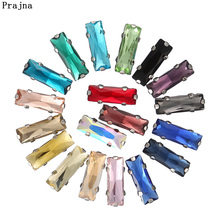 Prajna Rectangle Glitter Crystal Sew On Rhinestone Claw Diy Colorful Dress Stones For Wedding Dress Shoes Jewelry Accessories F 2024 - buy cheap