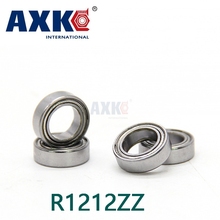 Axk R1212zz подшипник Abec-1 (10 шт.) 1/2 "x3/4" x5/32 "дюйма R1212 zz, Шариковые подшипники для моделей Rc R12-2z и R12-zz 2024 - купить недорого