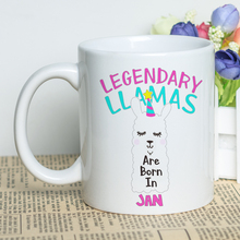 Legendary Llamas Are You Born in Jan Unique Design Coffee Mug Ceramic Customized Tea Cup 11oz Llamas Print Cool Mug 2024 - buy cheap