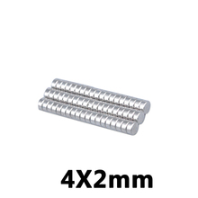 50pcs 4 x 2 mm Super Strong Powerful 4*2 mm Round Magnet Rare Earth Permanent Neodymium Magnets N35 4*2mm 2024 - buy cheap