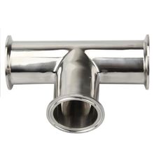 38mm O/D 304 Stainless Steel Sanitary Ferrule 3 way Tee Connector Pipe Fitting 1.5" Tri Clamp 2024 - buy cheap