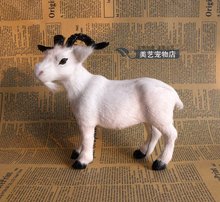 simulation small white goat 19x9x17cm toy model polyethylene&furs goat model home decoration props ,model gift d074 2024 - buy cheap