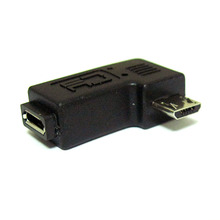 10 шт./лот 90 градусов правый угол 5pin micro USB B адаптер «Папа-мама» Конвертер Разъем 2024 - купить недорого