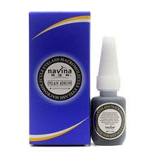 1PC Navina Good Quality Professional Makeup Eyelash Glue for False Eye Lashes Extension Beauty Kit Black Glue with Blue Box 2024 - buy cheap