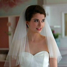 Véus de noiva brancos baratos, véu de noiva para casamento, acessórios de noiva 2024 - compre barato