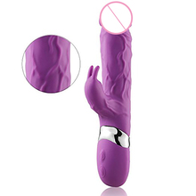 7 Частотный вибрирующий Мощный вибратор кролик, Вибрирующий силиконовый мягкий инструмент для массажа тела, игрушка для любви для женщин и взрослых 2024 - купить недорого