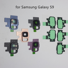 Para Samsung Galaxy S9/S9 Plus G960f G965f Voltar Rear Camera Reparação Substituição da Tampa Da Lente de Vidro com Suporte de Quadro peças de reposição 2024 - compre barato