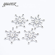 YuenZ 20 pcs Antique Silver color Christmas snowflake Charms Metal Pendant Diy Bracelet Necklace Jewelry Making 25*25mm L508 2024 - buy cheap