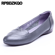 Pointed Toe Women Traditional Chinese Shoes Big Size Elderly Flats Gray Hollow Out 11 Breathable Slip On Ladies 10 Large China 2024 - buy cheap