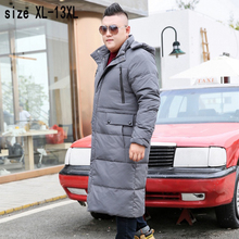 new Down Jacket Men Fashion Warm Coat X-long White Duck Down Thick Loose Casual high quality super large size XL-11XL 12XL 13XL 2024 - buy cheap