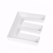 E shape ceramic Letter Dishes & plates party supply wedding snack letter dish & porcelain plate 2024 - buy cheap