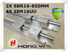 Best Price! 2pcs SBR16 L850mm Linear Bearing Rails + 4pcs SBR16UU Linear Motion Bearing Blocks 2024 - buy cheap