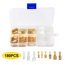 180Pcs 2.8/4.8/6.3mm Female/Male Spade Connectors Electrical Wire Crimp Terminals Assortment Kit 2024 - buy cheap