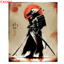 5d full square/round rhinestone embroidery diamond painting japan Samurai 3d pictures mosaic painting by numbers diy home decor 2024 - buy cheap