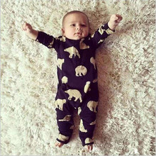 New Baby Polar Bear Rompers Long Sleeve Newborn Baby Rompers Jumpsuit Cotton Clothes  Jumpsuit Outfit 2024 - buy cheap