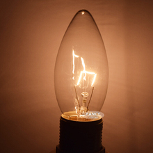 10 шт./лот E14 Ретро Свет 25 Вт C35J свечи Лампа накаливания 220 В старинные лампы для дома/Спальня Гостиная Декор ампулы 2024 - купить недорого