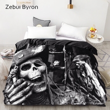 3D HD Print Custom Duvet Cover,Comforter/Quilt/Blanket case Queen/King,Bedding 135/220/240/200x200,Black Skeleton Pirates 2024 - buy cheap