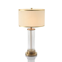 Luxury table lamp indoor lighting home deco gold metal glass light table lamps for bedroom living room 2024 - buy cheap