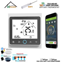 HESSWAY TUYA APP Smart Fan Coil WIFI Thermostat 24VAC for 4pipe 2Pipe Heat Cool Temp 2024 - buy cheap