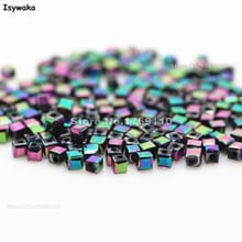 Isywaka 1980pcs Cube 2mm Purple Colorful Color Square Austria Crystal Bead Glass Beads Loose Spacer Bead For DIY Jewelry Making 2024 - buy cheap