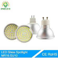 GreenEye High Bright Glass Aluminum MR16 GU10 LED Spot Lamp Light Bulb 220V 7W 9W LED Spotlight Lampara Lampada Bombilla Ampoule 2024 - buy cheap