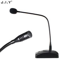 Цельный Профессиональный конференц-микрофон гусиный шейный микрофон Высокая чувствительность настольный проводной конденсаторный микрофон 2024 - купить недорого