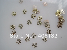 Aprox. 1000 unids/bolsa de Metal con diseño de corona dorada, rebanadas de Metal no adhesivas, decoración de uñas, MS-230-2 2024 - compra barato