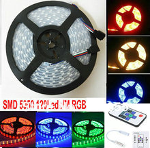 Светодиодная ленсветильник RGB SMD 5050, 120 светодиодов/м, 12 в пост. Тока, 600 светодиодов 2024 - купить недорого