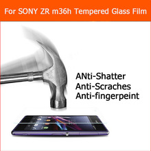 0,33mm 2.5D 9 H protector de pantalla Lcd película de vidrio templado para sony xperia ZR M36H C5502 C5503 4,55" guardia 2024 - compra barato