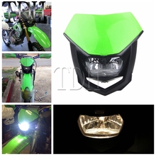 Green 12V 35W Head Lamp Motorcycle Dirt Bike Motocross Headlight For Yamaha WR250F WR450F Honda KAWASAKI KLX 250 450 Off-Road 2024 - buy cheap