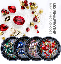 Mixed styles Nail Art Rhinestone Gems Pearls Metal Heart Crystals AB Rhinestone Nail Art Jewelry Decor Accessories Manicure Tips 2024 - buy cheap