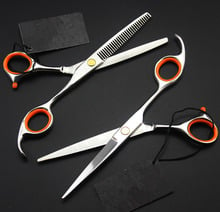 Профессиональные филировочные ножницы 440c 9cr13 6,0 и 5,5 дюйма, набор парикмахерских ножниц для стрижки волос, бесплатная доставка 2024 - купить недорого