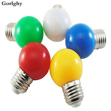 Lâmpadas de globo de led e27 g45 para decoração, 1 peça, 8 leds smd 2835, branco, verde, amarelo, azul, vermelho 170-250v, lâmpada colorida 2024 - compre barato
