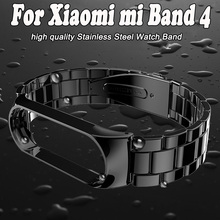 Stainless Steel Watch Band Strap Bracelet With Frame Case Cover For Xiaomi mi Band 4 3 miband 4 3 Replacement Bracelet Wristband 2024 - buy cheap
