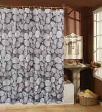 Free shipping- Spring Stone Bubble Shower curtain 180X180cm 100% Polyester+ 12pcs pvc Hook 2024 - buy cheap