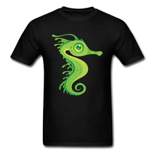 Leafy Sea Men's Tshirts Unique T-shirts Cute Dragon Seahorse Top T Shirt Summer Autumn Tee Round Neck 100% Cotton Fabric Clothes 2024 - buy cheap