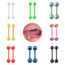 Piercing tongue ring tongue piercing bars barbell eyebrow piercing lengua lip rings nose rings and studs body jewelry women 2024 - buy cheap