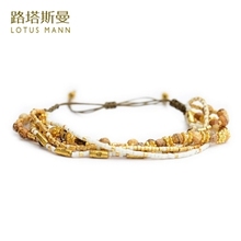 LotusMann Picture stone and double color m bead weaving 6 layer lap bracelet 2024 - buy cheap