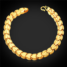 Gold Color Bracelet Fashion Jewelry Saint Valentine's Day Gift 18CM Hand Chain Heart Bracelet For Women H1563 2024 - buy cheap