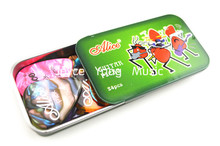 Green Rectangle Metal Pick Holder Case With 24pcs Pearl Celluloid Guitar Picks Free Shipping 2024 - buy cheap