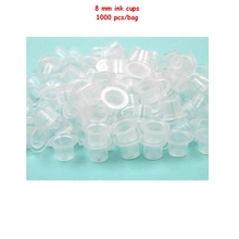 1000 PCS/Pack 8 MM EZ Disposable Plastic Ink Cap Cups for Tattoo & Permanent Makeup Ink Pigment 2024 - buy cheap
