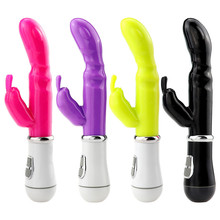 Erotic Rabbit Vibrator Waterproof Rotating Dildo Vibrator G Spot Clitoris Stimulator Adult Sex Toys for Woman TPR 2024 - buy cheap