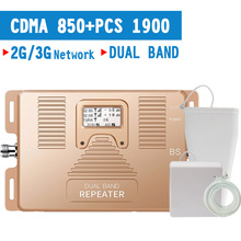 Walokcon-repetidor de señal de banda Dual, amplificador GSM 3G, pantalla LCD de ganancia de 70dB, 3G, 850 Uds., 1900 mhz 2024 - compra barato